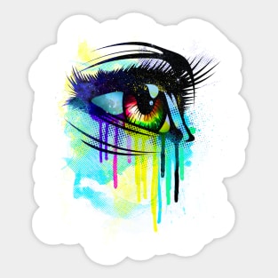 Tears of colors Sticker